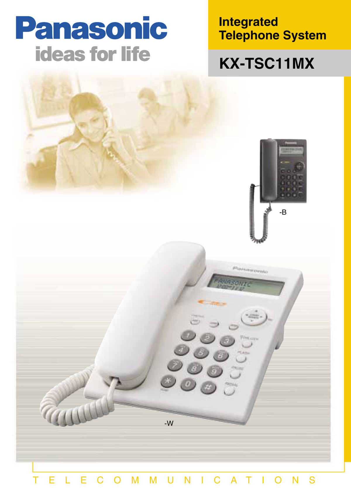 KX-TSC11MX,โทรศัพท์สายเดียว,Singleline,Telephone,โทรศัพท์ตั้งโต๊ะ,ใช้กับ,ตู้สาขาโทรศัพท์,Panasonic